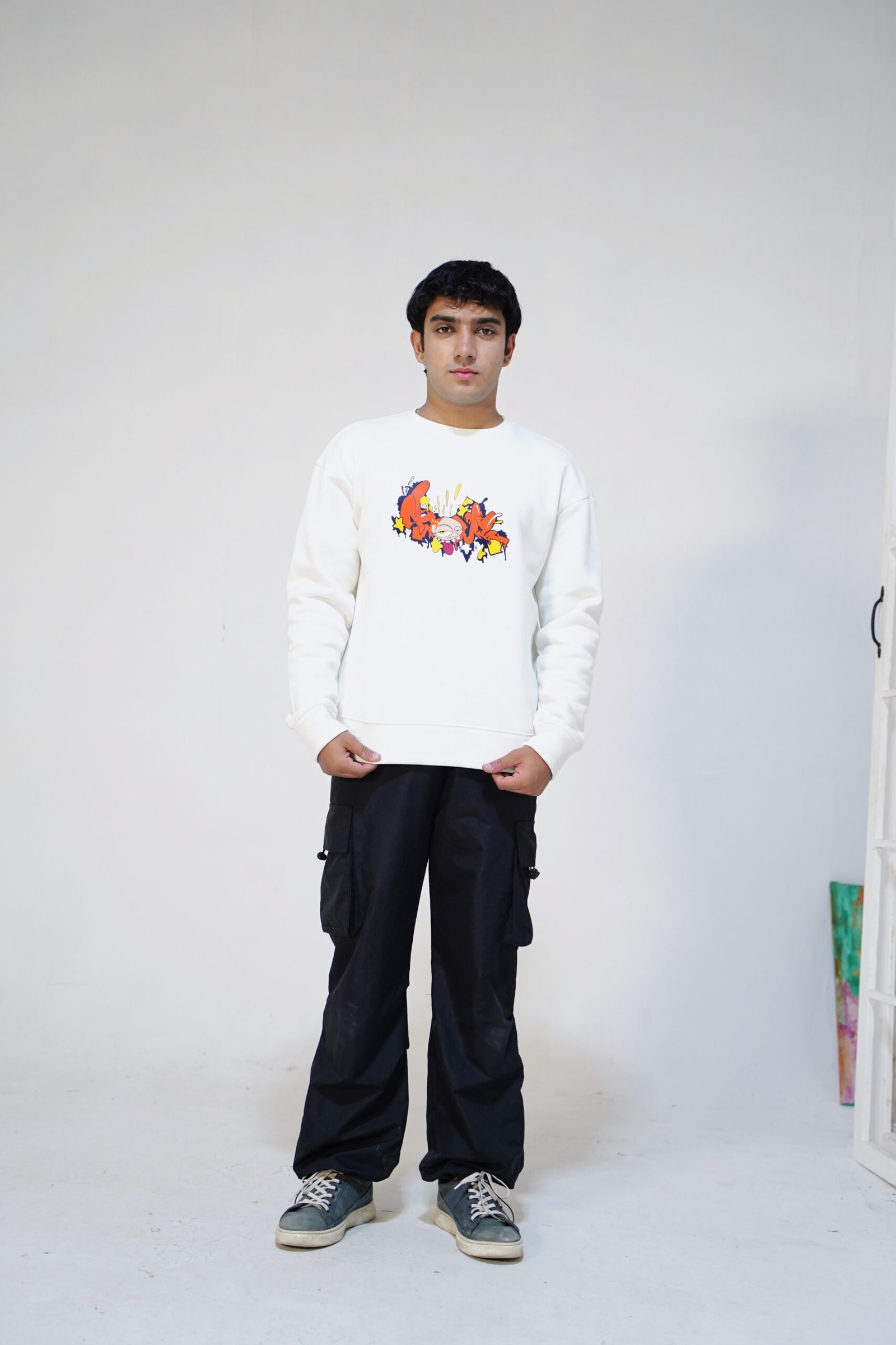 Graffiti Oversized Sweatshirt - Image 3